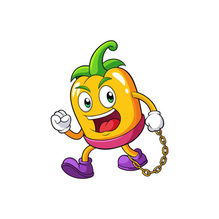 Artistic Bell Pepper in Giddy Meditationのイラスト素材