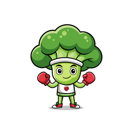 Illustration of Lightheaded Broccoli Boxingのイラスト素材