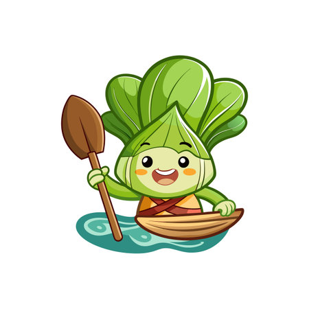 Bok Choy Singing in Fit Adventureのイラスト素材