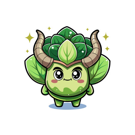 Vibrant Bok Choy Artwork for Fun Recipesのイラスト素材