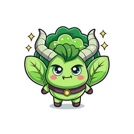 Creative Bok Choy Design for Unique Recipesのイラスト素材