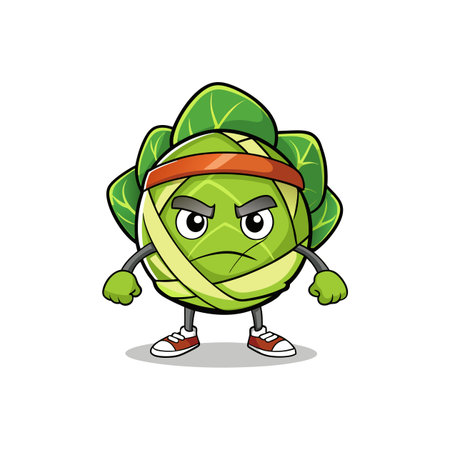 Unique Well Brussels Sprouts Vegetable Artのイラスト素材