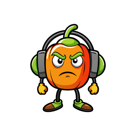 Motionless Bell Pepper Vegetable Metal Illustrationのイラスト素材