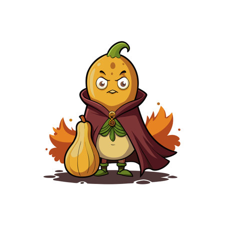 Unique Butternut Squash Art for Cozy Designのイラスト素材