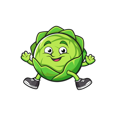 Brussels Sprouts Alert for Healthy Eatingのイラスト素材