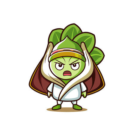 Bok Choy Sailing in Unconscious Stateのイラスト素材