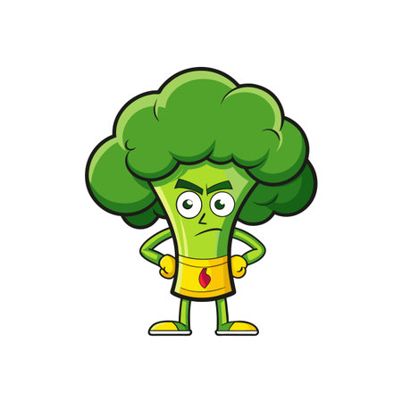 Creative Broccoli Illustration for TV Designのイラスト素材
