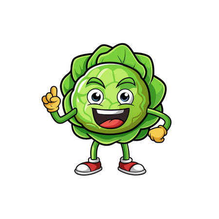 Creative Cabbage Illustration for Dance Projectsのイラスト素材
