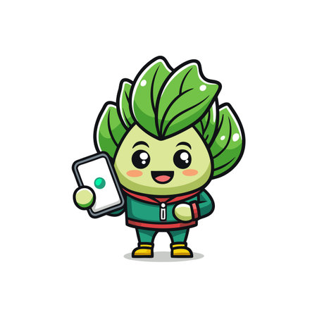 Lightheaded Bok Choy in Vlogging Sceneのイラスト素材