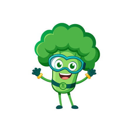 Creative Hydrated Broccoli Vegetable Scuba Designのイラスト素材