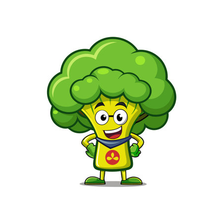 Playful Broccoli Sketch for TV Themesのイラスト素材