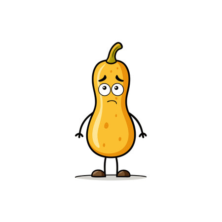 Charming Butternut Squash Illustration for Collectingのイラスト素材