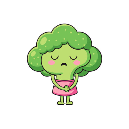 Quirky Broccoli Design for Writing Projectsのイラスト素材