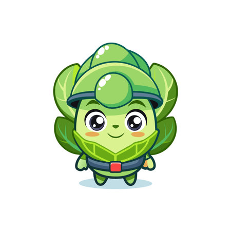 Whimsical Cabbage Artwork for Shopping Projectsのイラスト素材