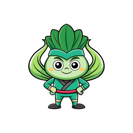 Unique Bok Choy Sketch for Creative Restorationのイラスト素材