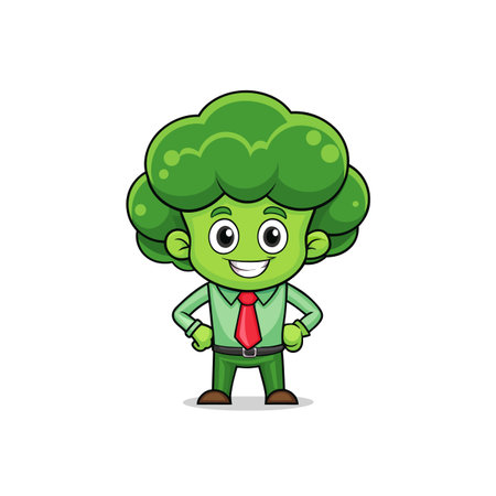 Quirky Broccoli Artwork for Creative Craftsのイラスト素材
