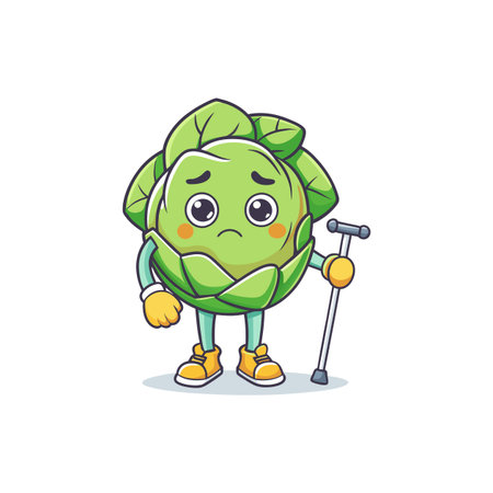 Charming Brussels Sprouts Illustration for Restorationのイラスト素材