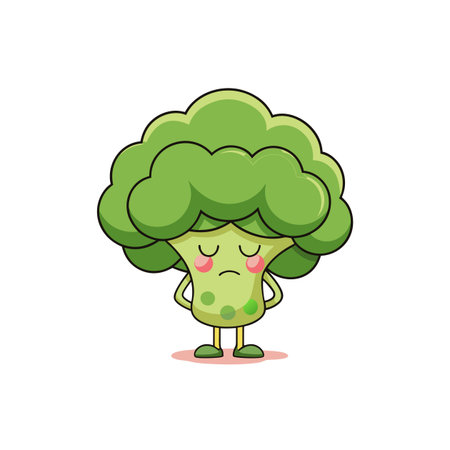 Unique Broccoli Art for Creative Writingのイラスト素材