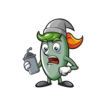 Unique Bell Pepper Art for Artistic Useのイラスト素材