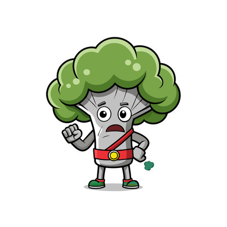 Playful Broccoli Design for Rock Climbing Themesのイラスト素材