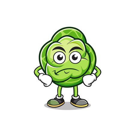 Energetic Brussels Sprouts Illustrationのイラスト素材
