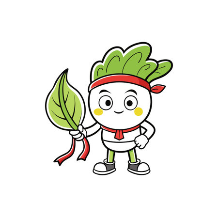 Unique Bok Choy Illustration for Fossil Huntのイラスト素材