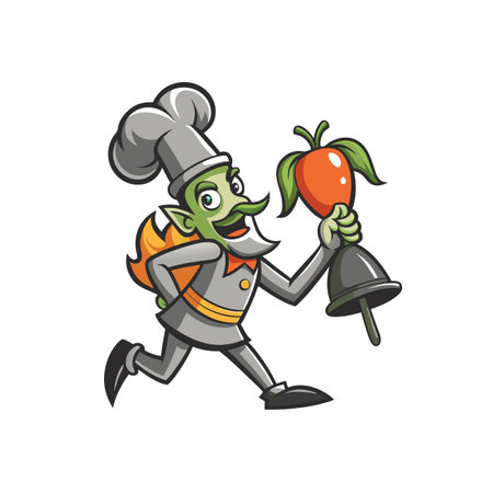 Charming Bell Pepper Sketch for Hunting Designsのイラスト素材