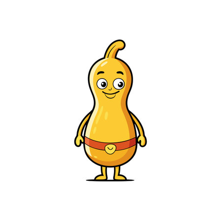 Unique Butternut Squash Sketch for Revitalizing Artのイラスト素材