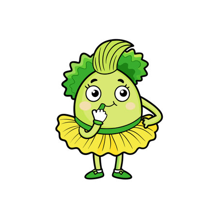 Whimsical Bok Choy Artwork for Relaxed Themesのイラスト素材