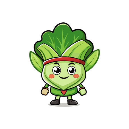 Relaxed Bok Choy in Sailing Artのイラスト素材