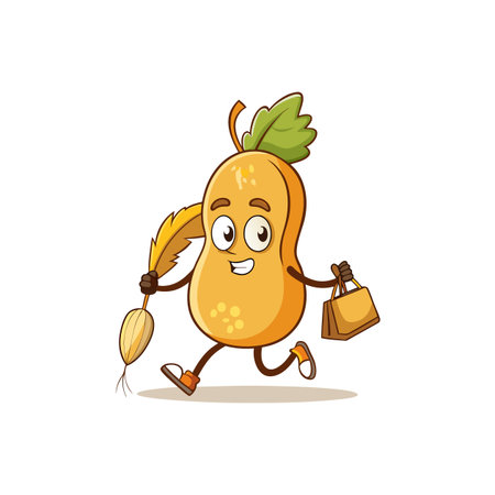 Vibrant Frail Butternut Squash Designのイラスト素材