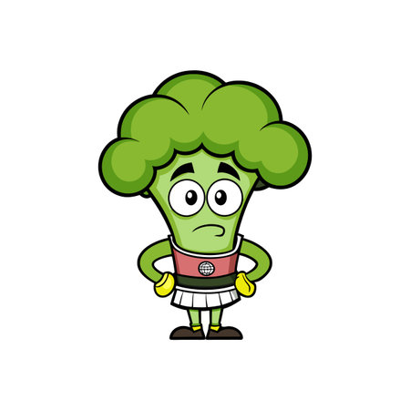 Broccoli in Quirky Geocaching Artのイラスト素材
