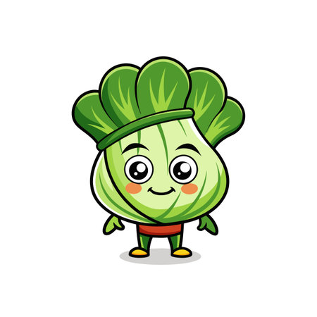Bok Choy in Relaxed Sailing Artのイラスト素材
