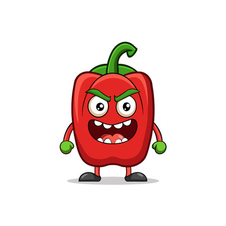 Faint Bell Pepper Watching Birdsのイラスト素材