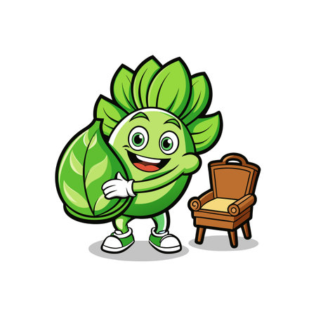 Creative Bok Choy Illustration for Food Loversのイラスト素材