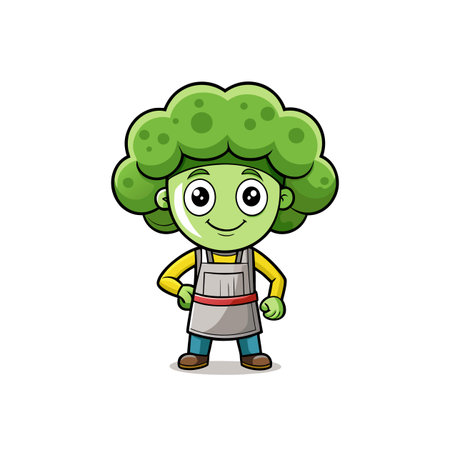 Charming Broccoli Design for Unique Craftsのイラスト素材