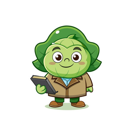 Artistic Cabbage in Worn Ceramics Sceneのイラスト素材