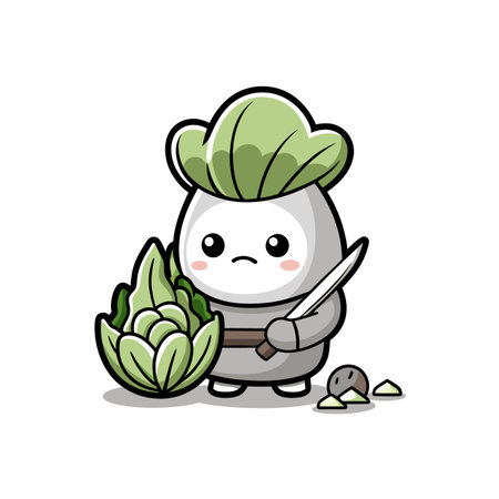 Charming Bok Choy Illustration for Sailingのイラスト素材