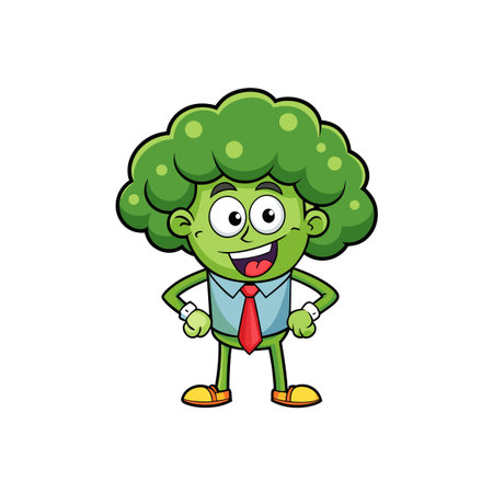 Playful Broccoli Illustration for DIY Projectsのイラスト素材