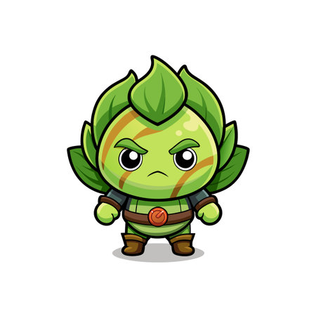 Revitalizing Cabbage with Fencing Illustrationのイラスト素材