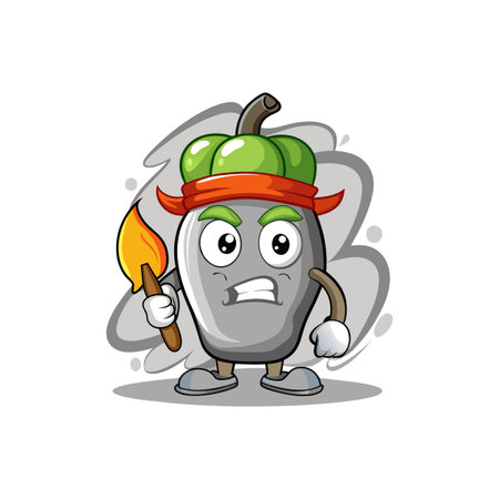 Creative Bell Pepper Illustration for Paintingのイラスト素材
