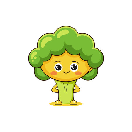 Broccoli with Calm Ceramic Designのイラスト素材