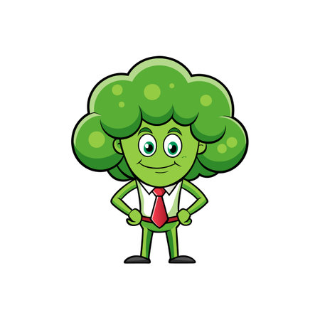 Creative Broccoli Sketch for Woodworkingのイラスト素材