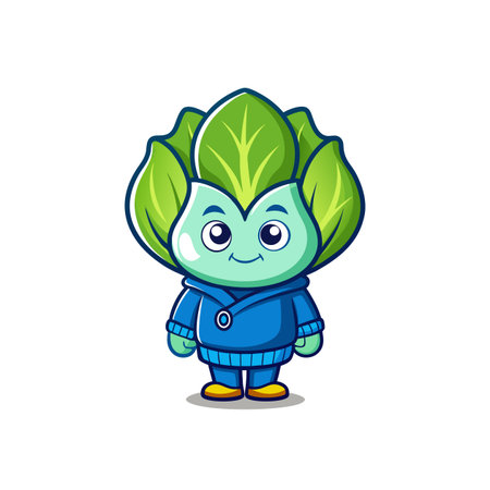 Distressed Bok Choy Vegetable Coloring Illustrationのイラスト素材