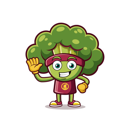 Dynamic Numb Broccoli Designのイラスト素材