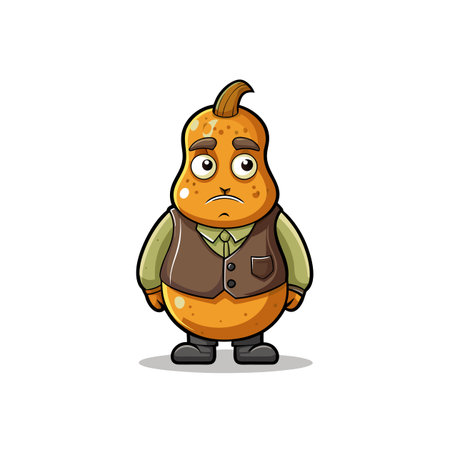 Butternut Squash in Decaying Spelunking Sceneのイラスト素材