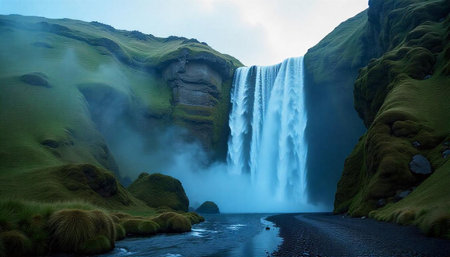 Seljalandsfoss waterfall in south of Iceland, Europe