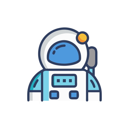 Astronaut Icon for Space Explorationのイラスト素材