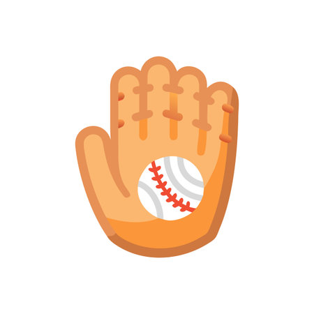 Dynamic Baseball Glove Icon for Playersのイラスト素材