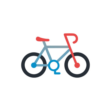 Modern Bicycle Icon for Design Purposesのイラスト素材